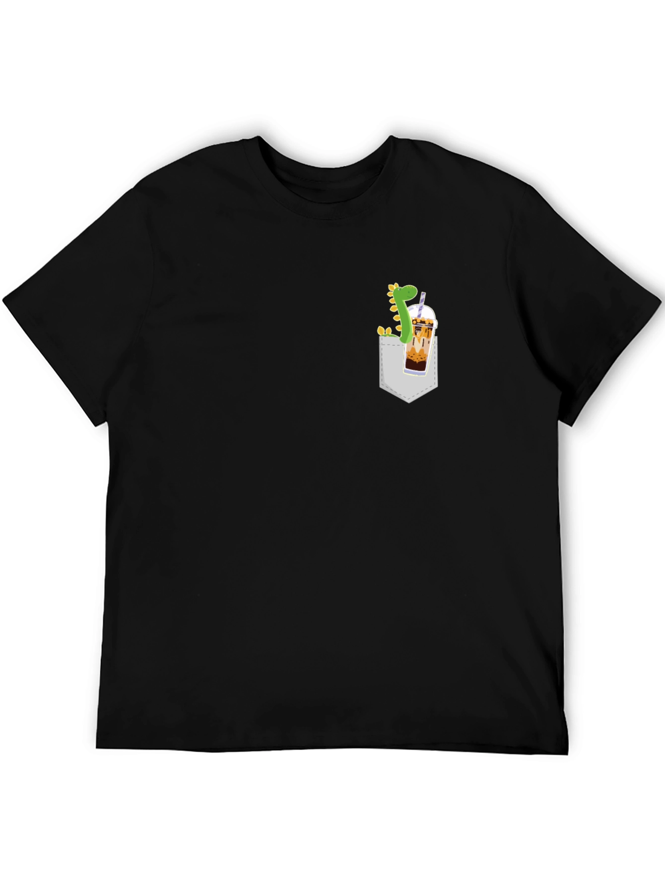 Dino Boba Pocket T-Shirt - Casual Style