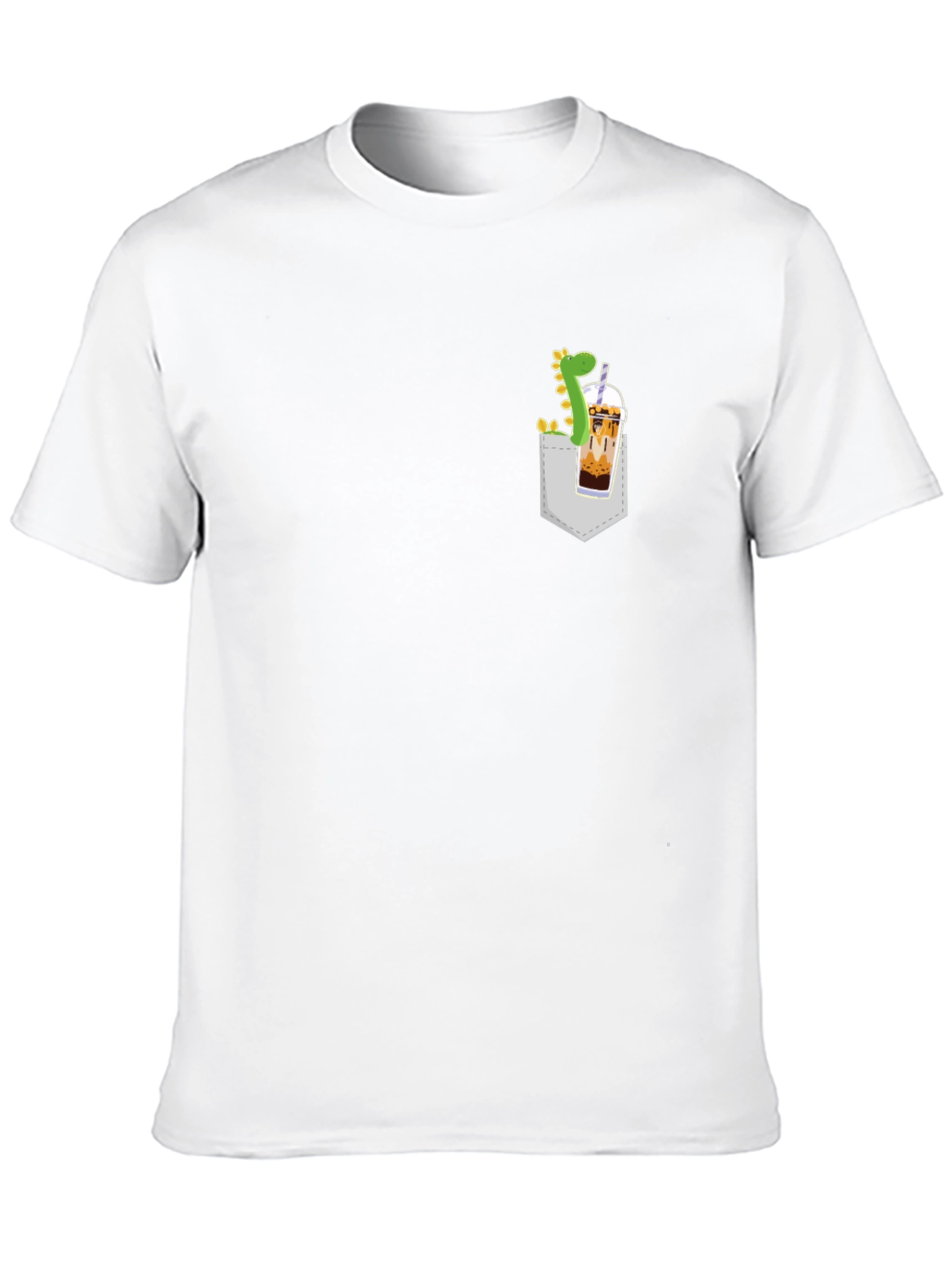 Dino Boba Pocket T-Shirt - Casual Style