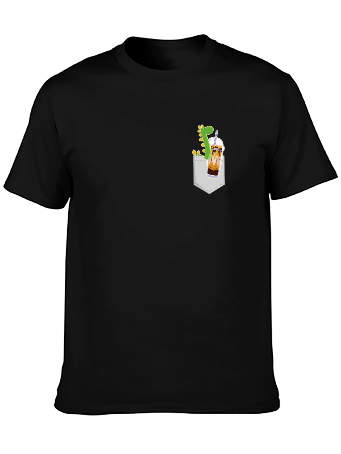 Dino Boba Pocket T-Shirt - Casual Style