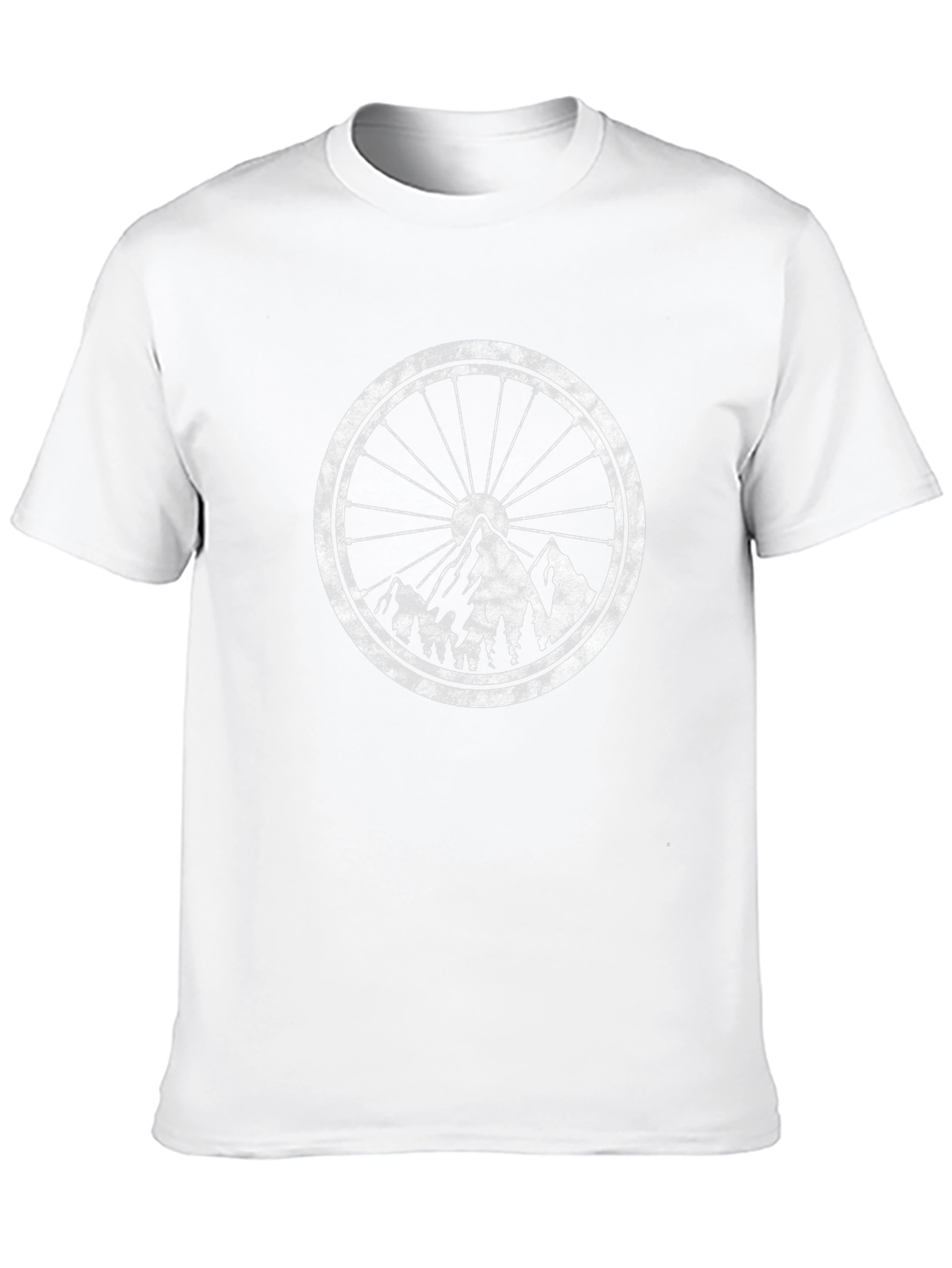Mountain Bike Wheel Graphic Tee - Black