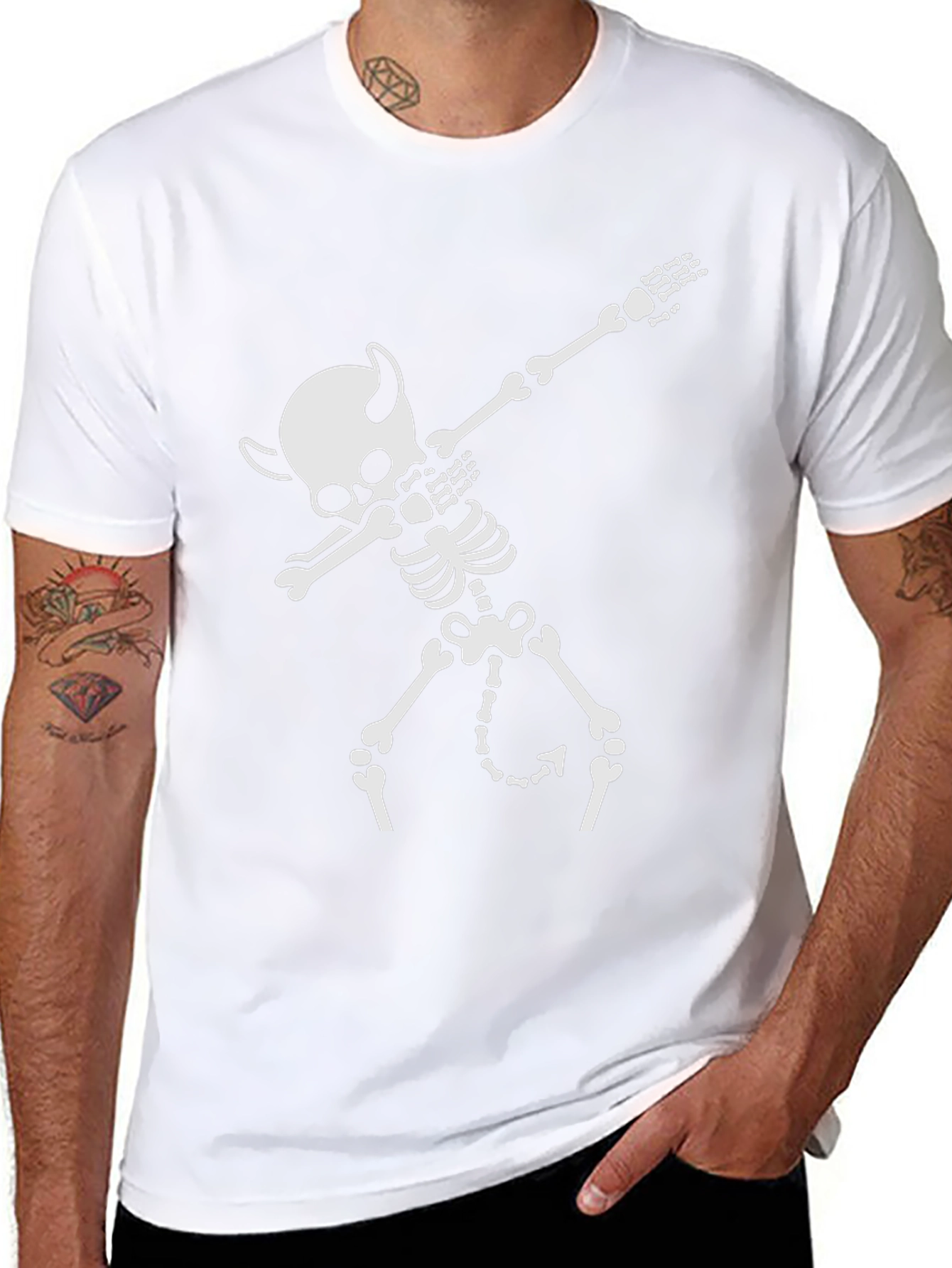 Dabbing Devil Skeleton T-Shirt