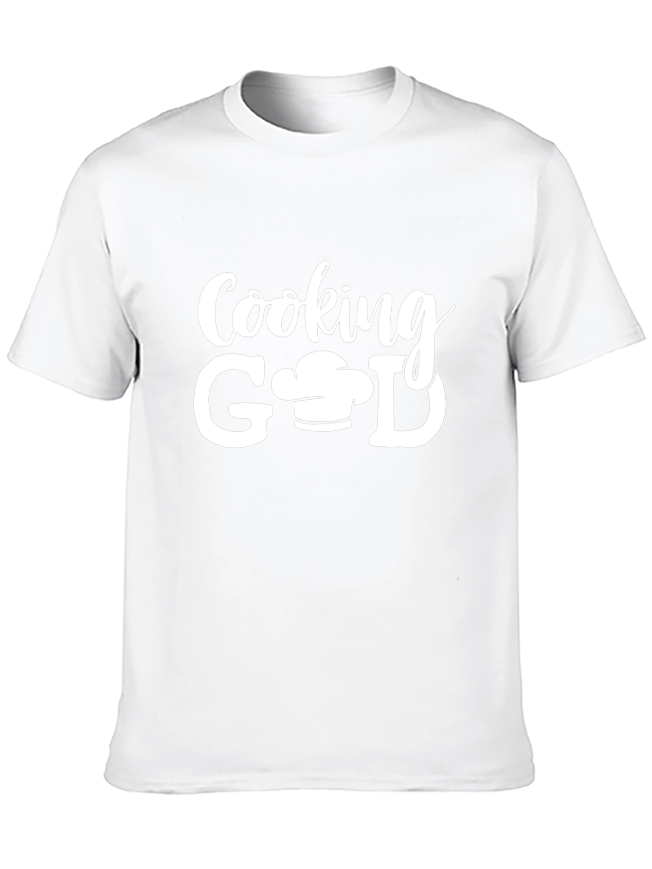 Cooking God Chef Hat Graphic Black T-Shirt