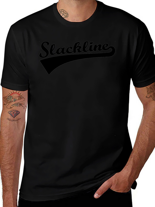 Slackline Graphic Tee - Retro Style Mens T-Shirt