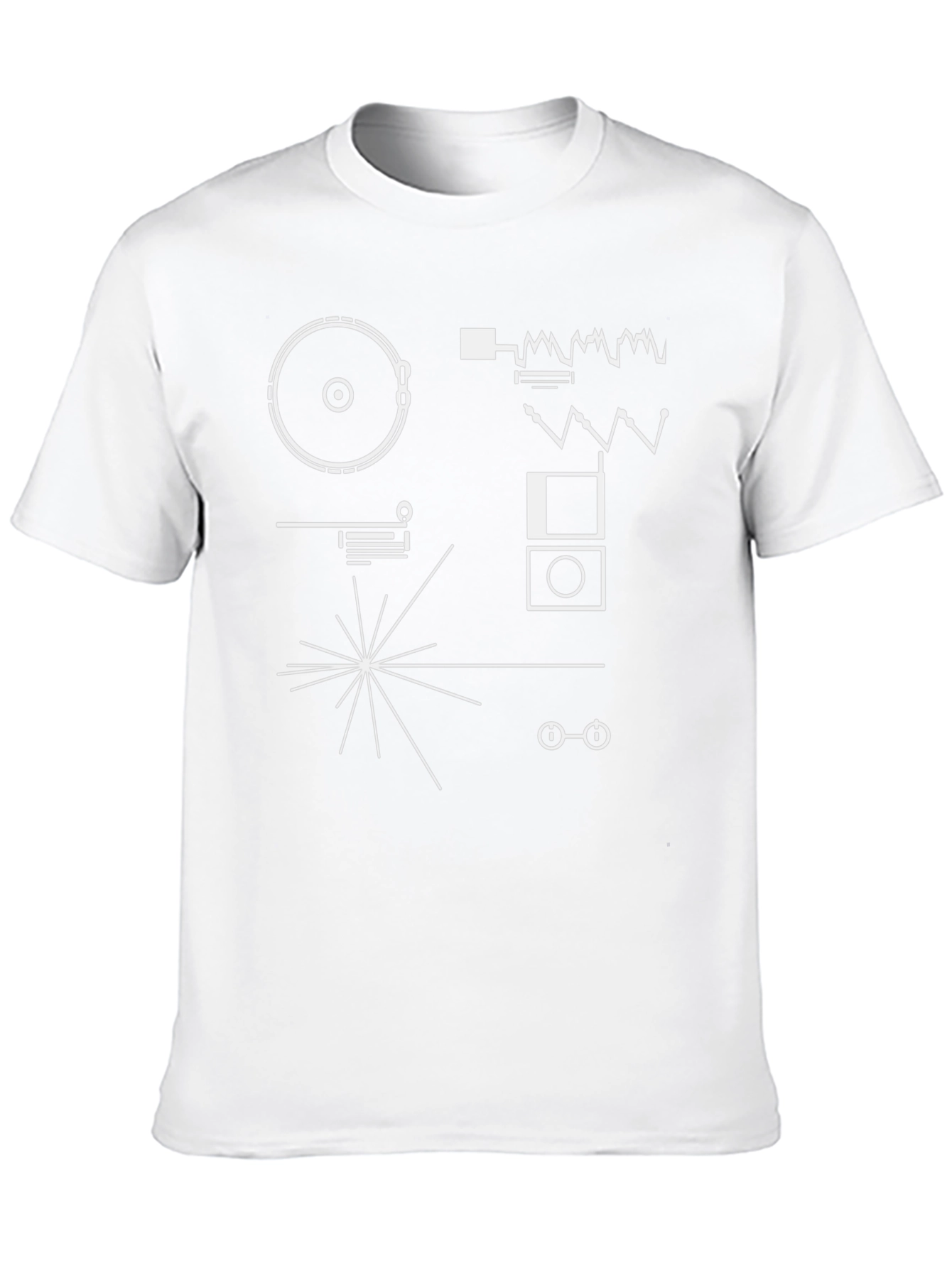 Voyager Plaque Graphic T-Shirt - Black