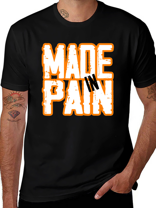 Made In Pain Black Graphic T-Shirt