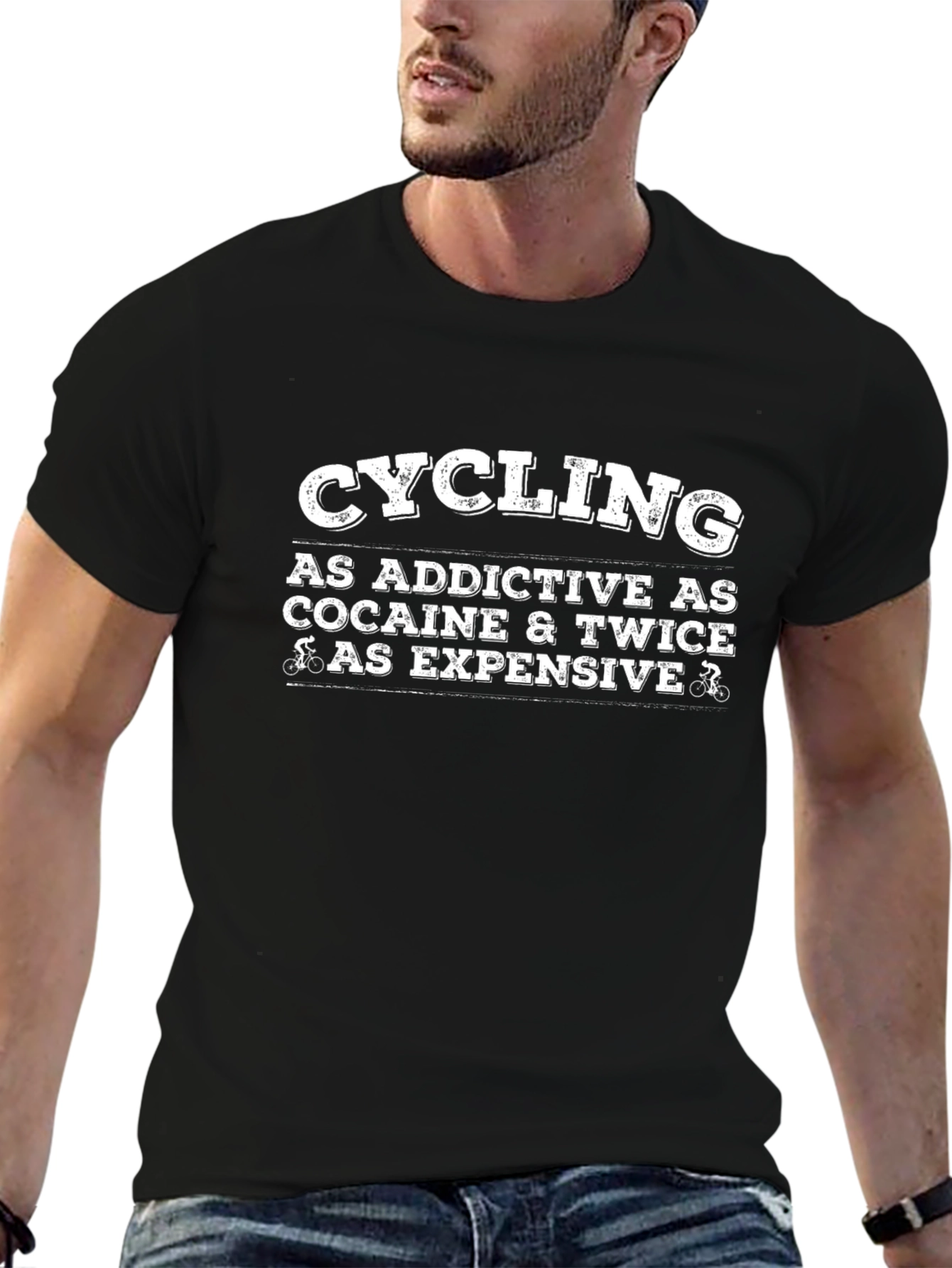 Cycling Addictive Funny Graphic T-Shirt