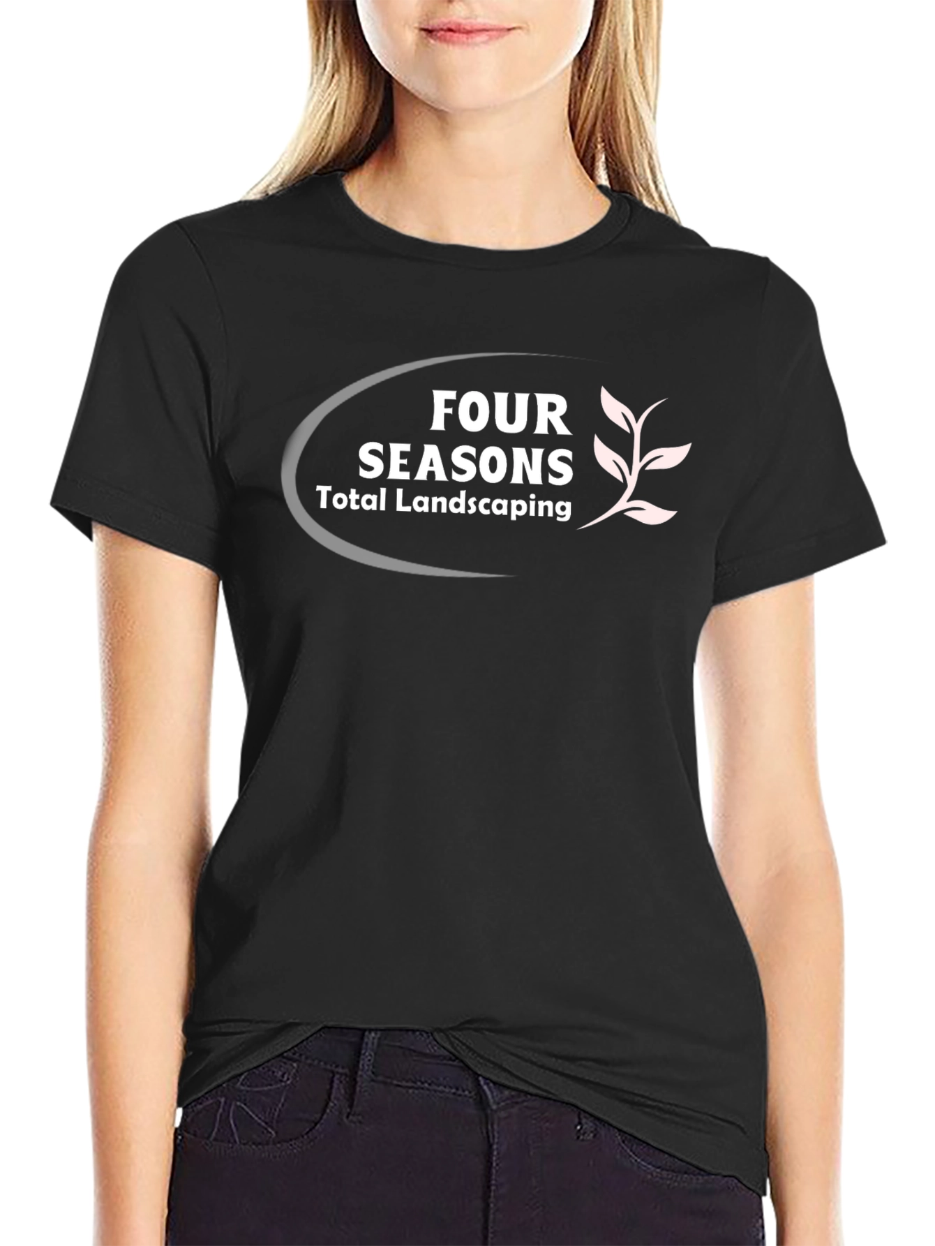Four Seasons Total Landscaping Black T-Shirt