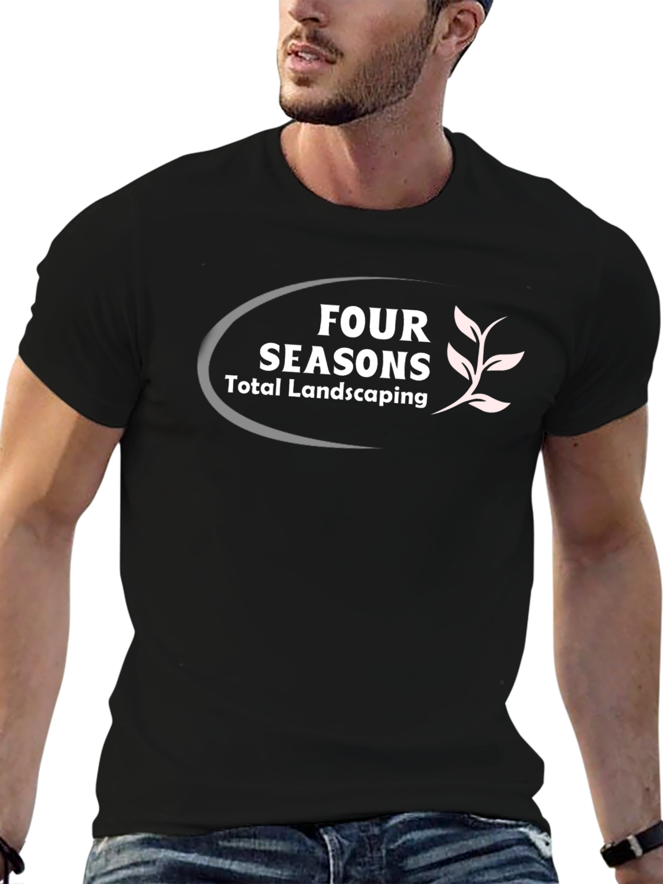 Four Seasons Total Landscaping Black T-Shirt