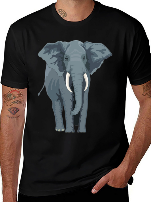 Elephant Graphic Tee - Mens Black T-Shirt