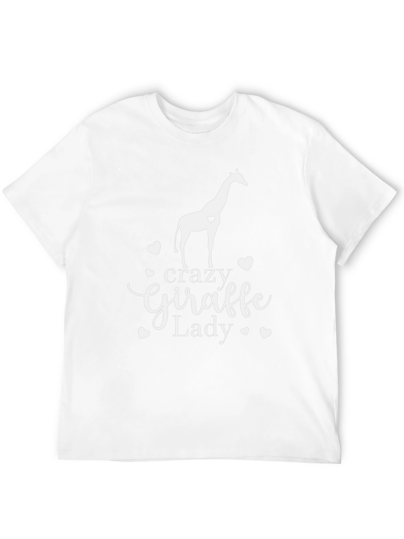 Crazy Giraffe Lady T-Shirt - Womens Animal Lover Tee