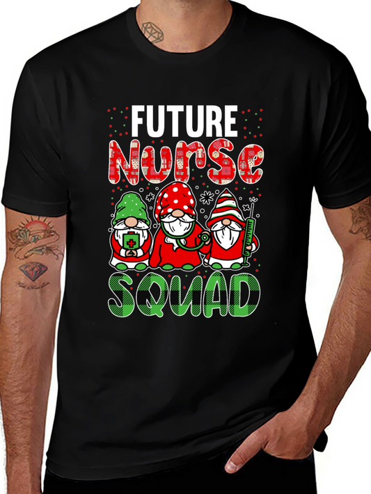 Future Nurse Squad T-Shirt Cute Gnomes Design