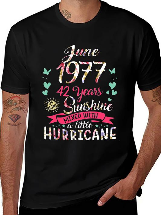 June 1977 42 Years Sunshine Hurricane T-Shirt