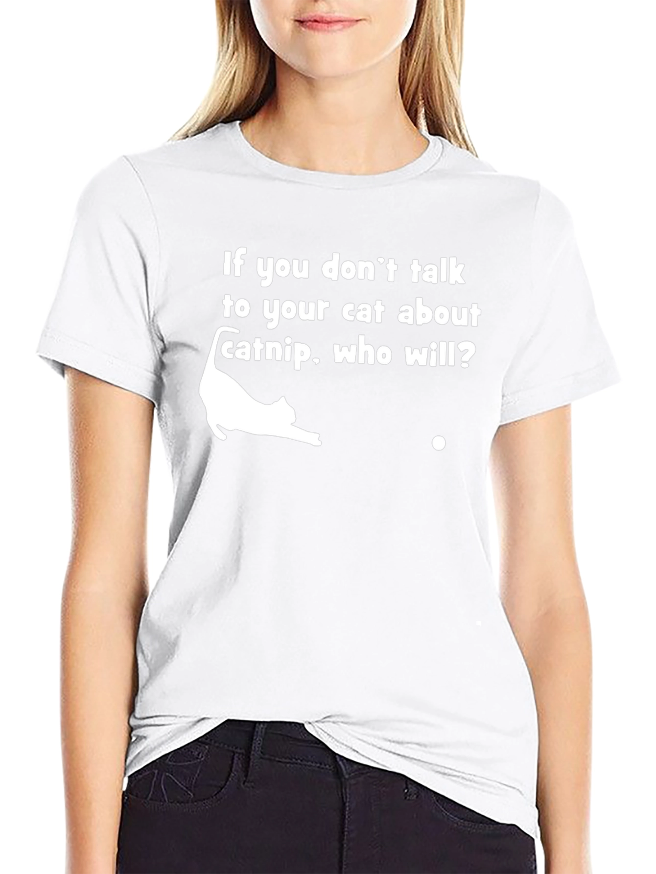 Catnip Cat Lover Graphic T-Shirt - Unisex Black Tee