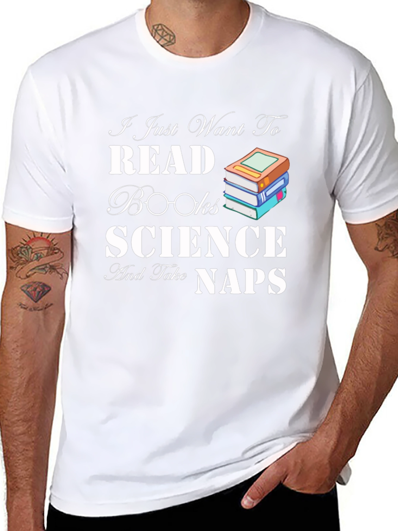 Read Books Science Naps T-Shirt