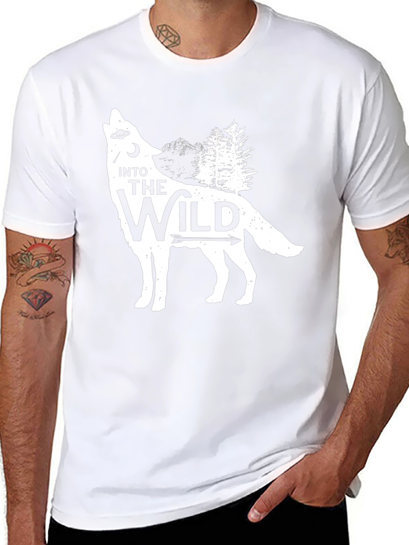 Into the Wild Wolf Graphic T-Shirt
