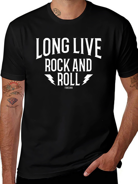 Long Live Rock and Roll Black T-Shirt
