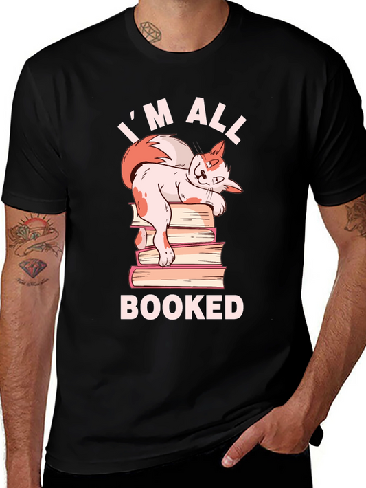 Im All Booked Cat T-Shirt