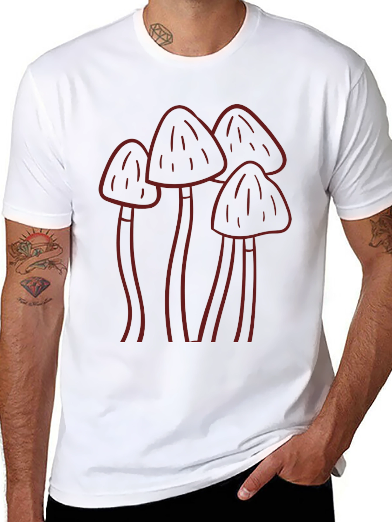 Mushroom Graphic Tee - Relaxed Fit