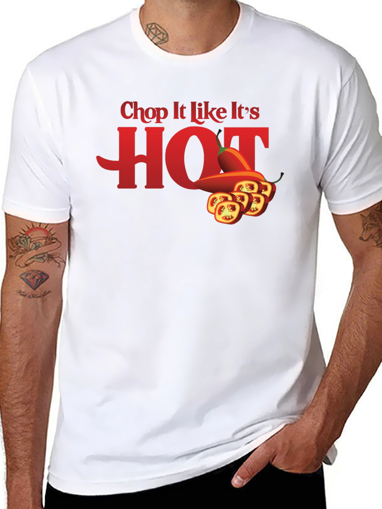 Spicy Humor T-Shirt: Chop It Like Its HOT!