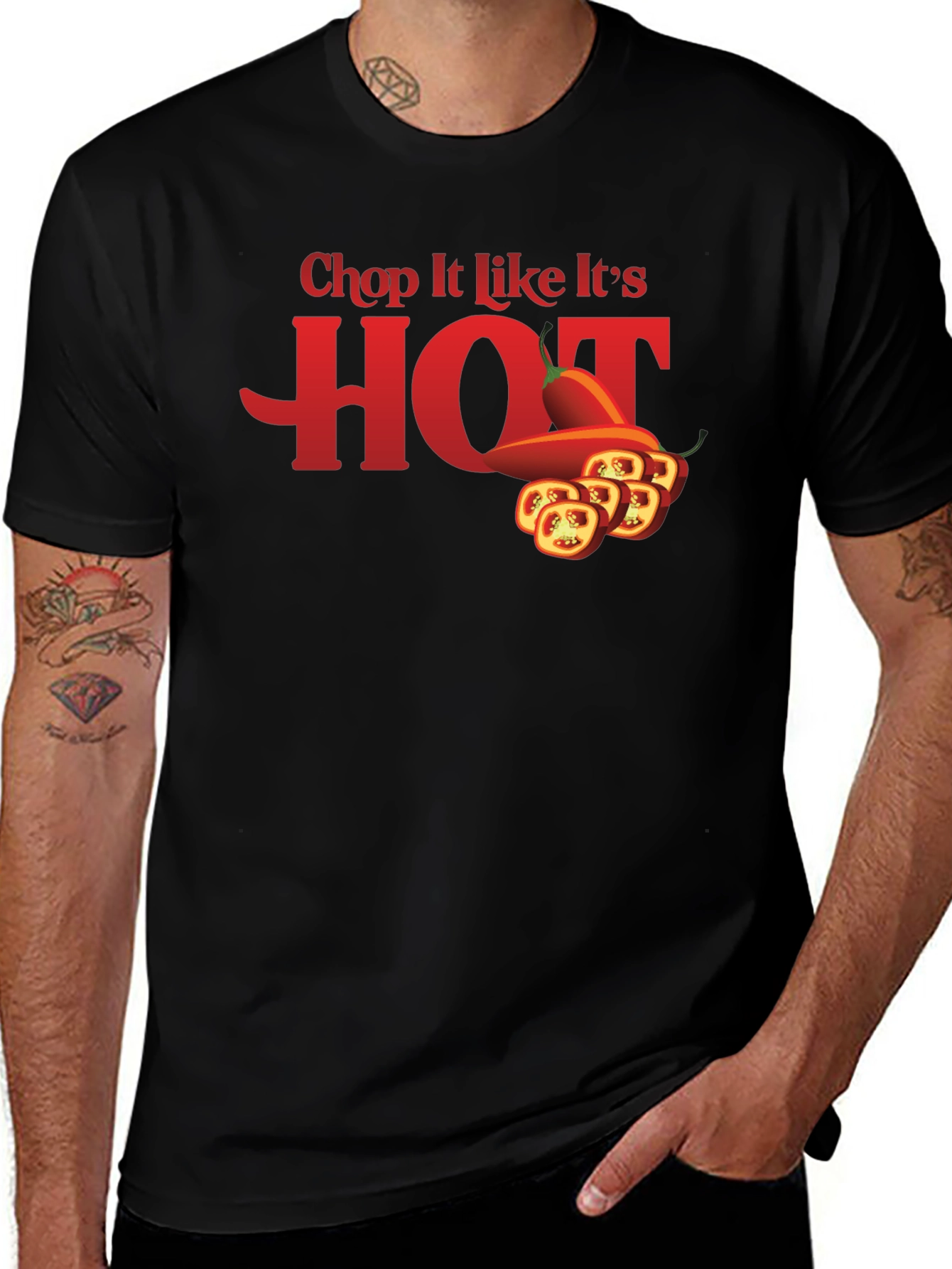 Spicy Humor T-Shirt: Chop It Like Its HOT!