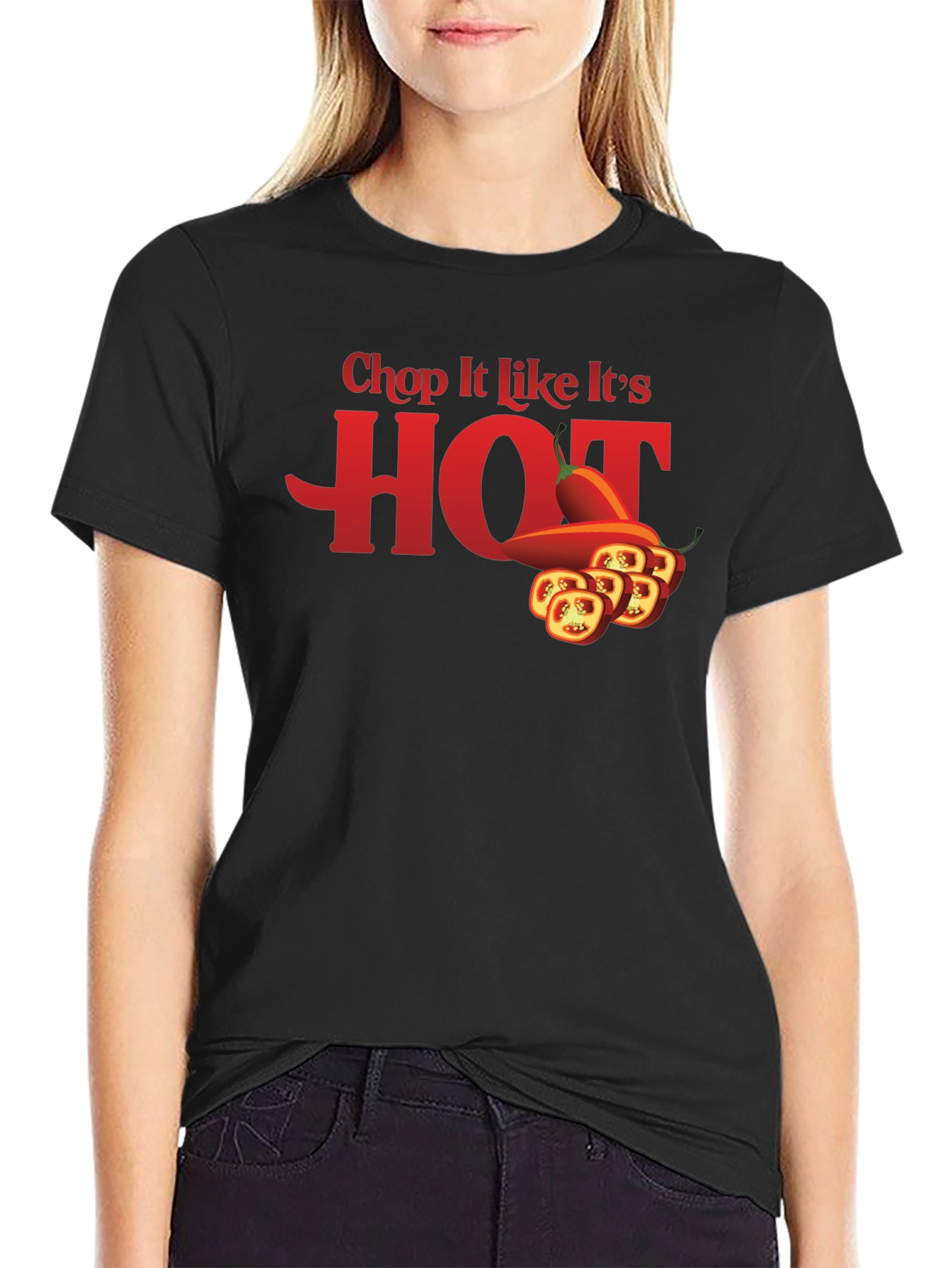 Spicy Humor T-Shirt: Chop It Like Its HOT!