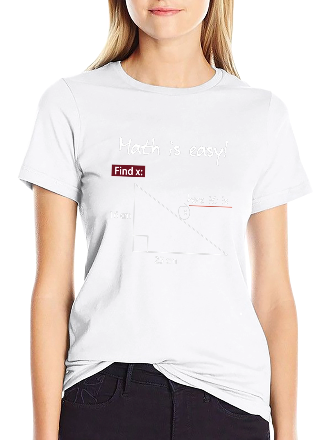 Math is Easy! T-Shirt - Find X Equation