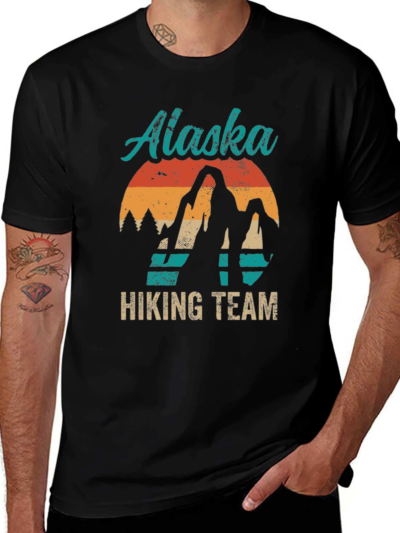 Alaska Hiking Team Graphic T-Shirt