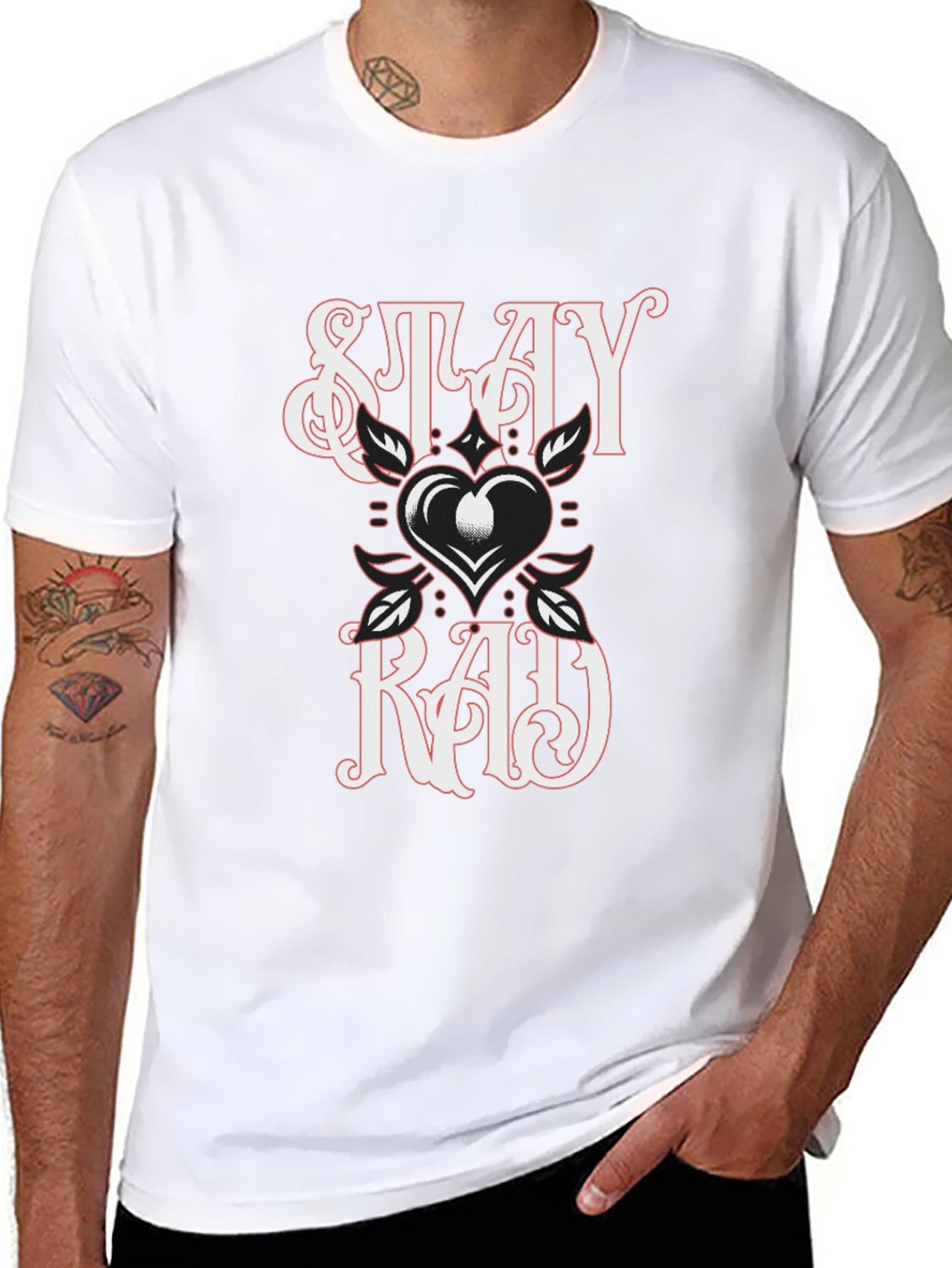 Stay Rad Graphic Tee - Premium Cotton