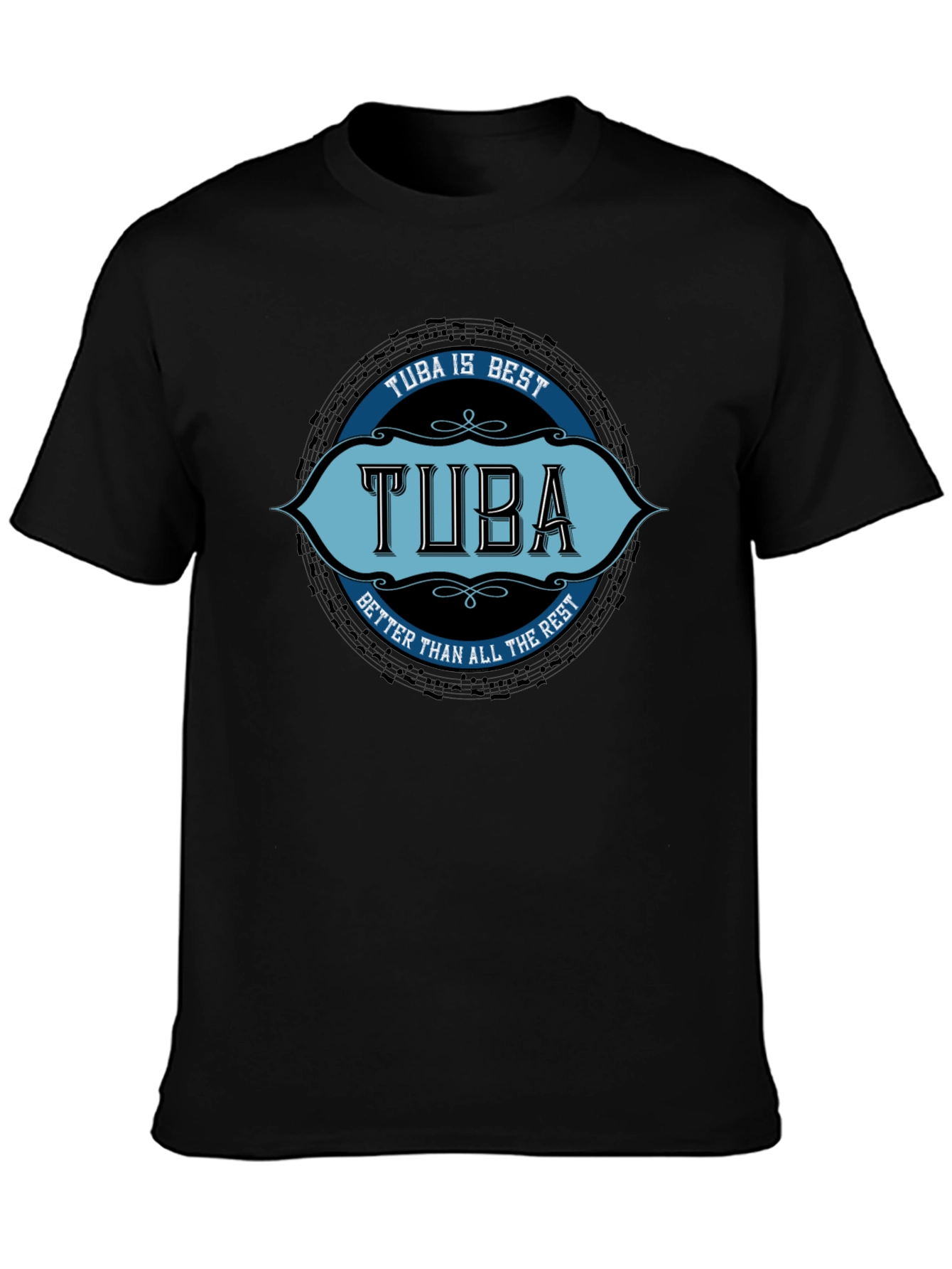 Tuba is Best Black T-Shirt