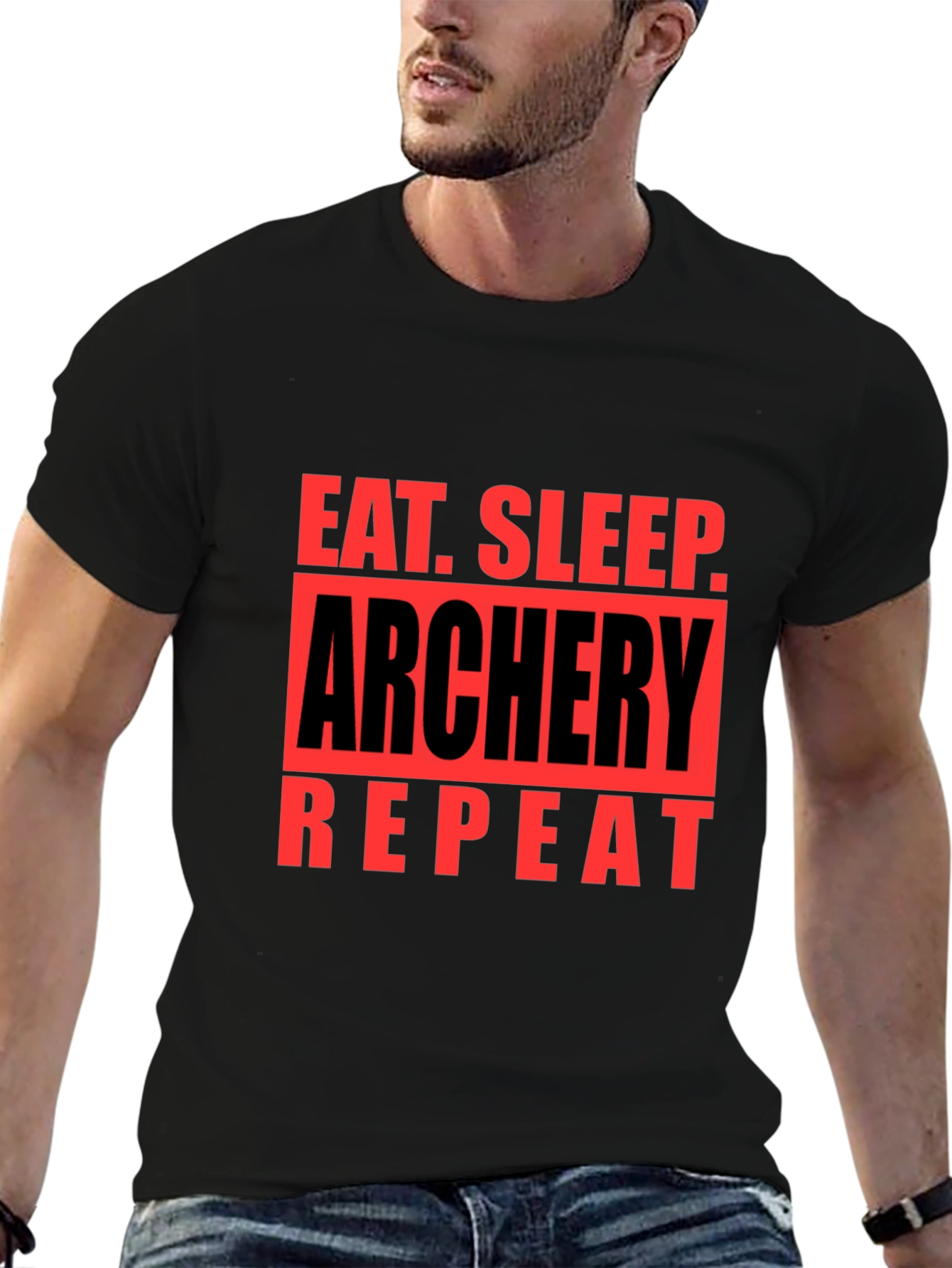 Eat Sleep Archery Repeat Graphic T-Shirt