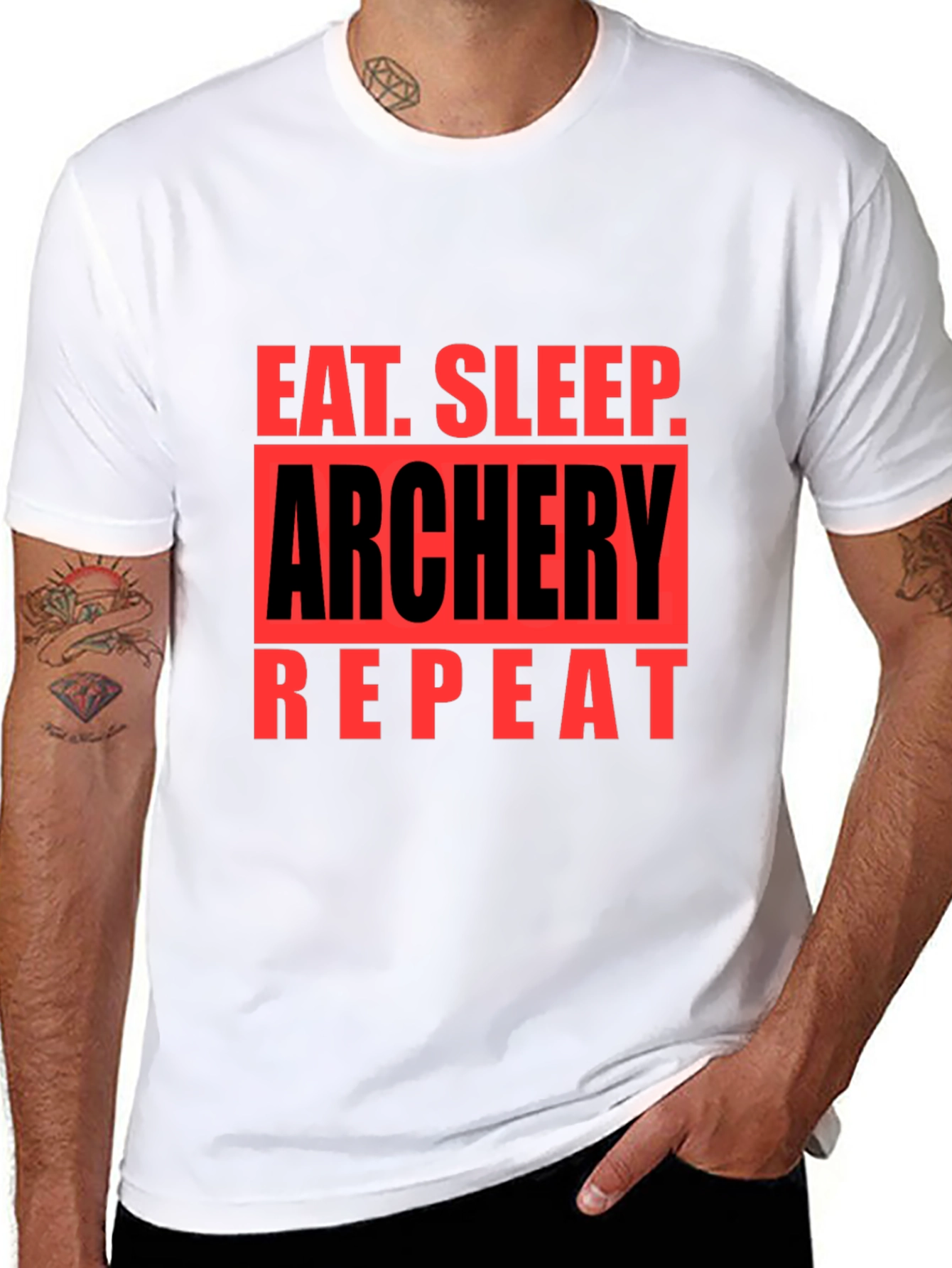 Eat Sleep Archery Repeat Graphic T-Shirt