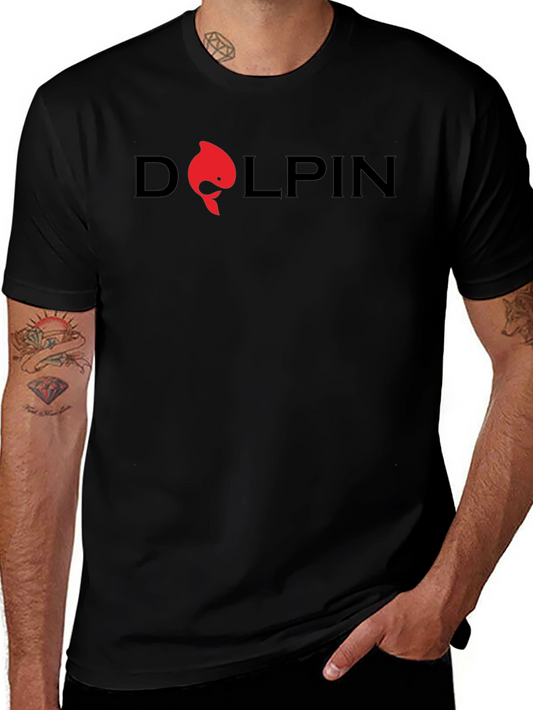 Dolphin Graphic Tee - Black