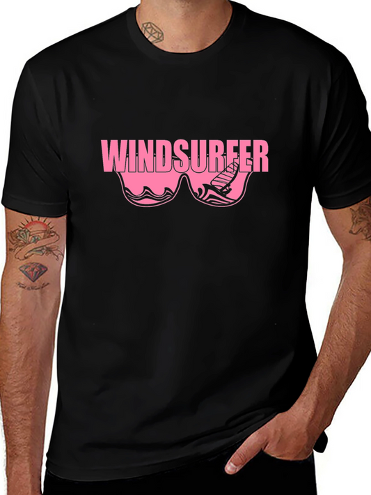 Windsurfer Graphic T-Shirt - Black