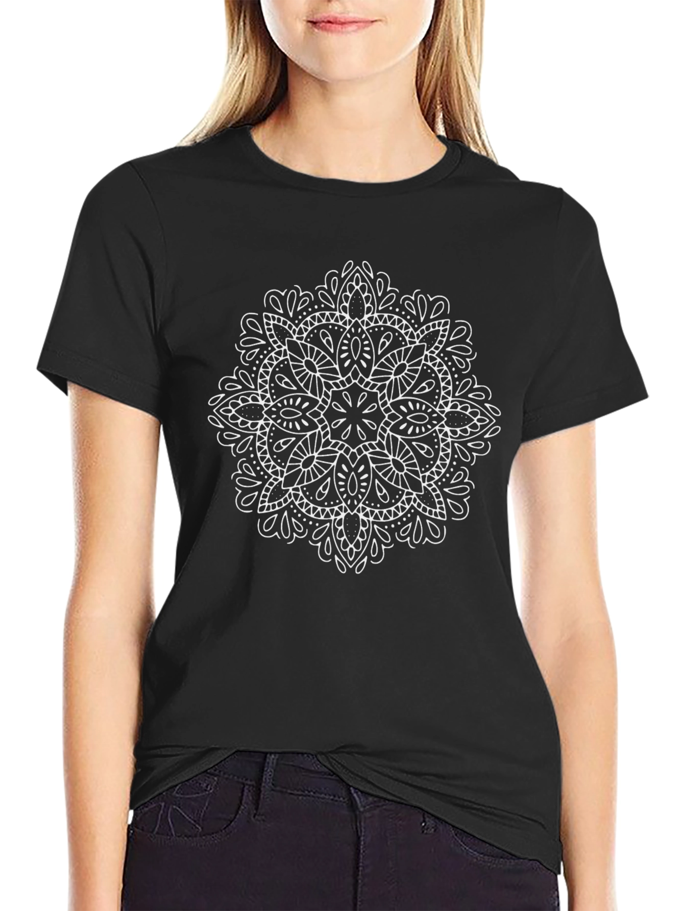 Mandala Graphic T-Shirt - Black