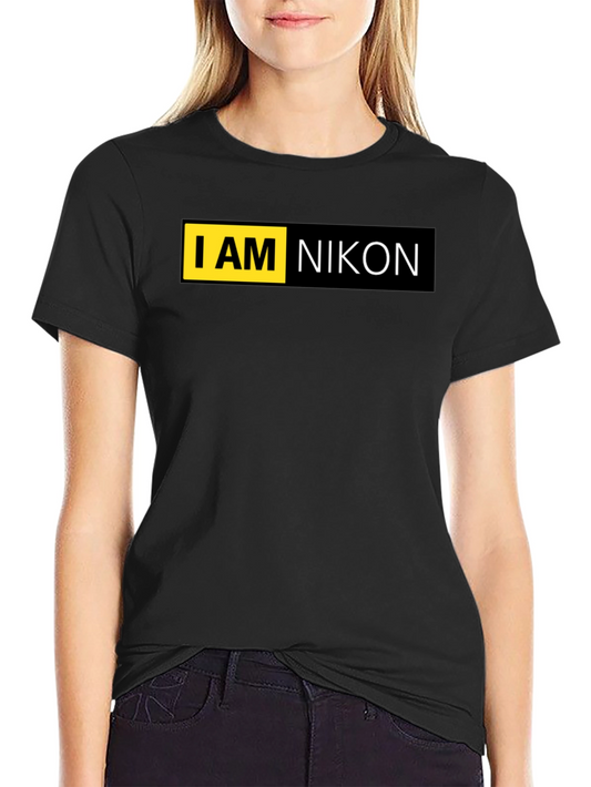 I AM NIKON Black Graphic T-Shirt