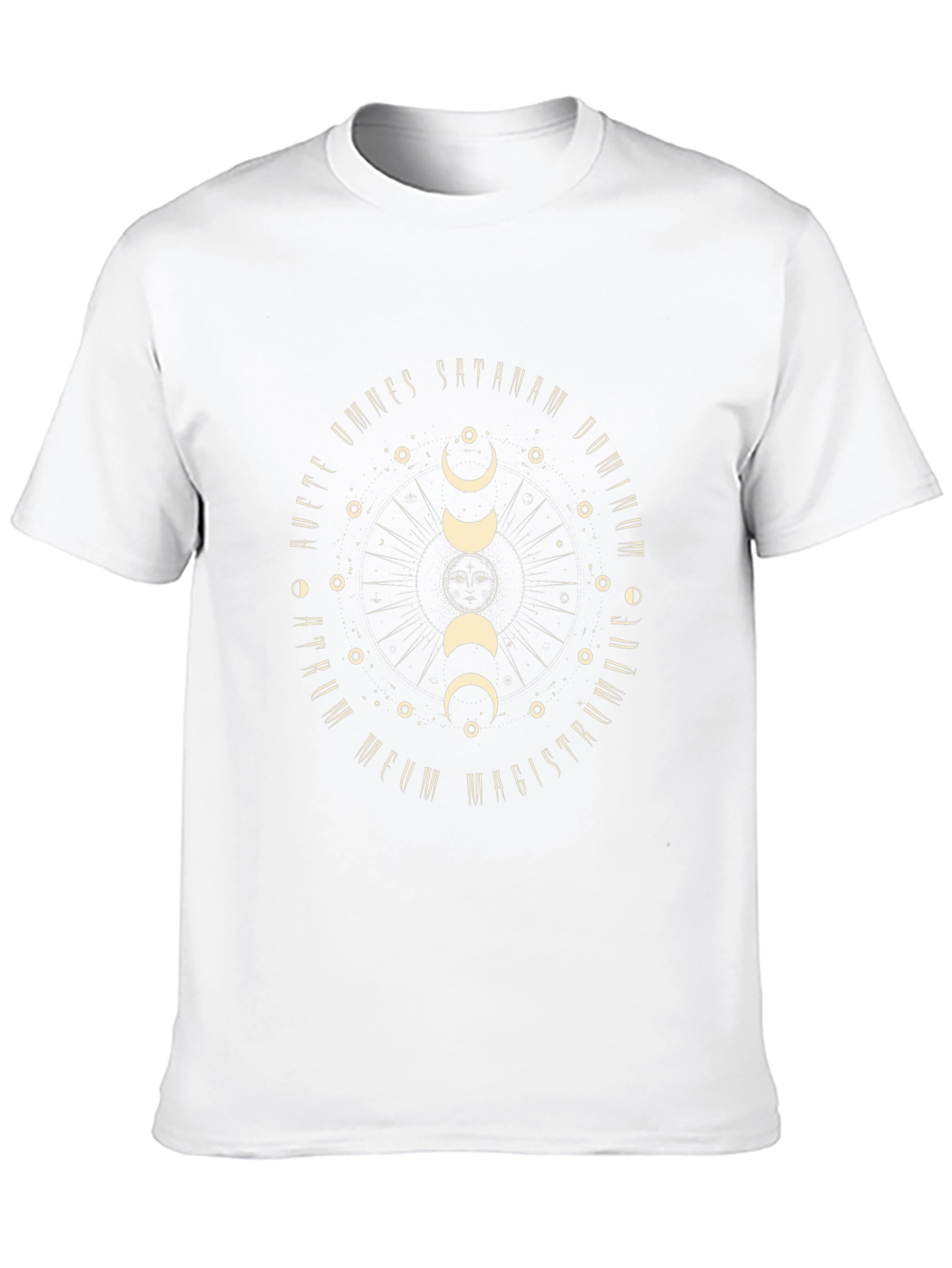 Mystic Moon Phase Black Graphic Tee