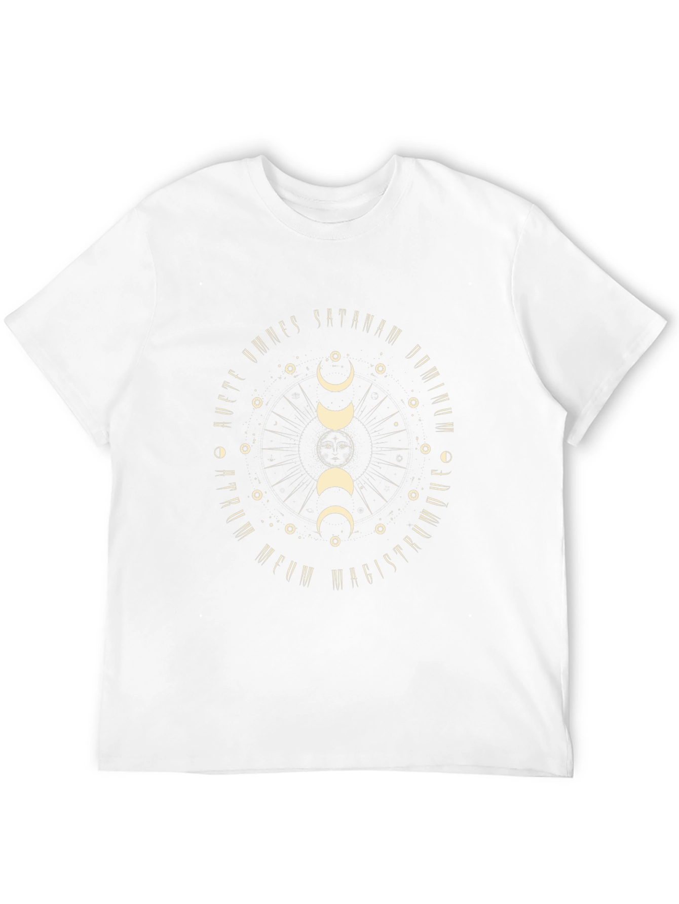 Mystic Moon Phase Black Graphic Tee