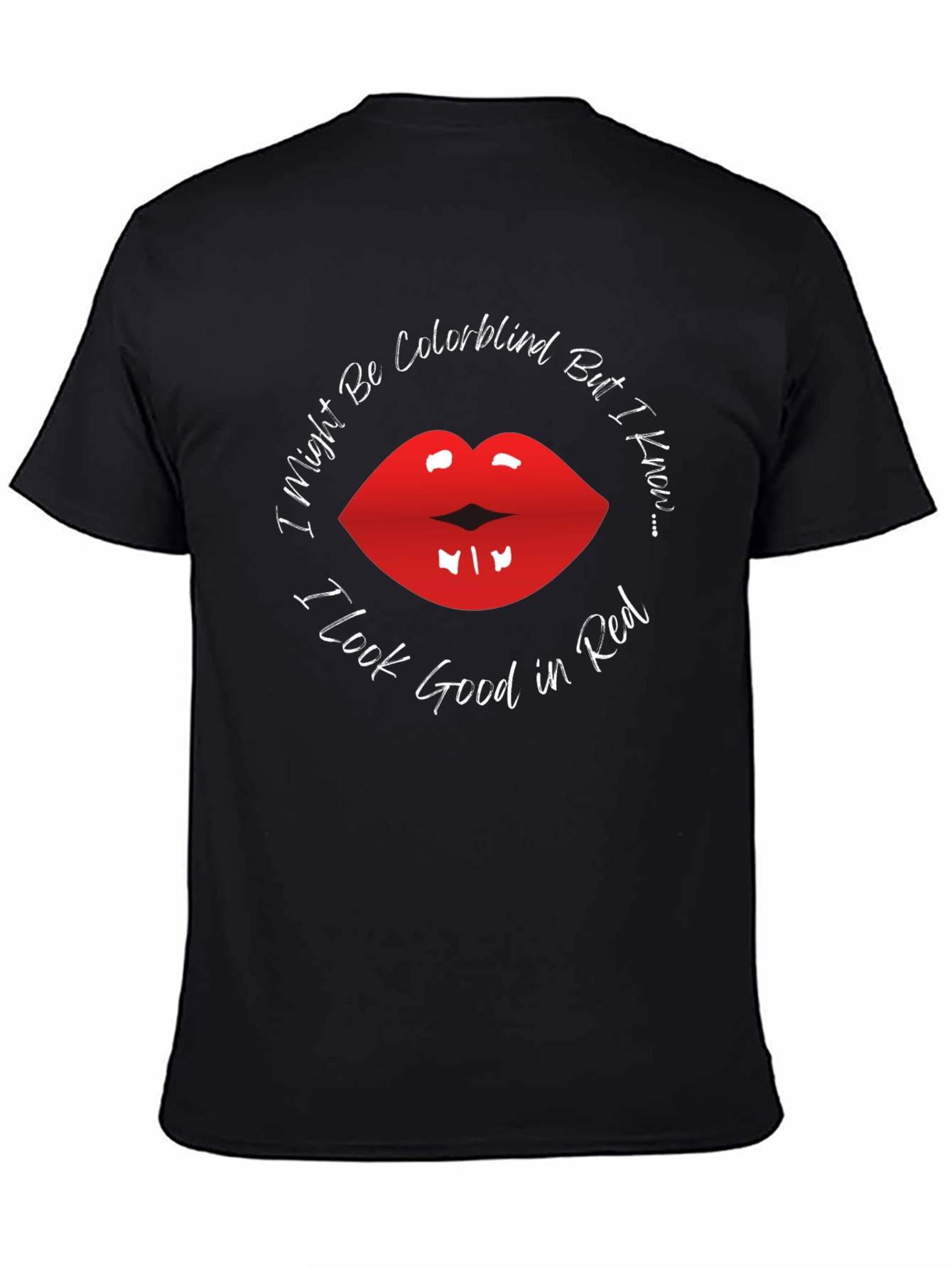 Red Lips Colorblind T-Shirt