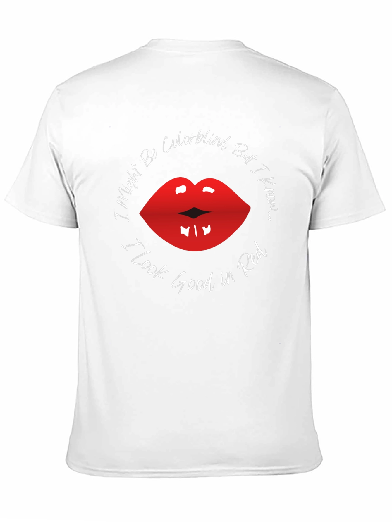 Red Lips Colorblind T-Shirt