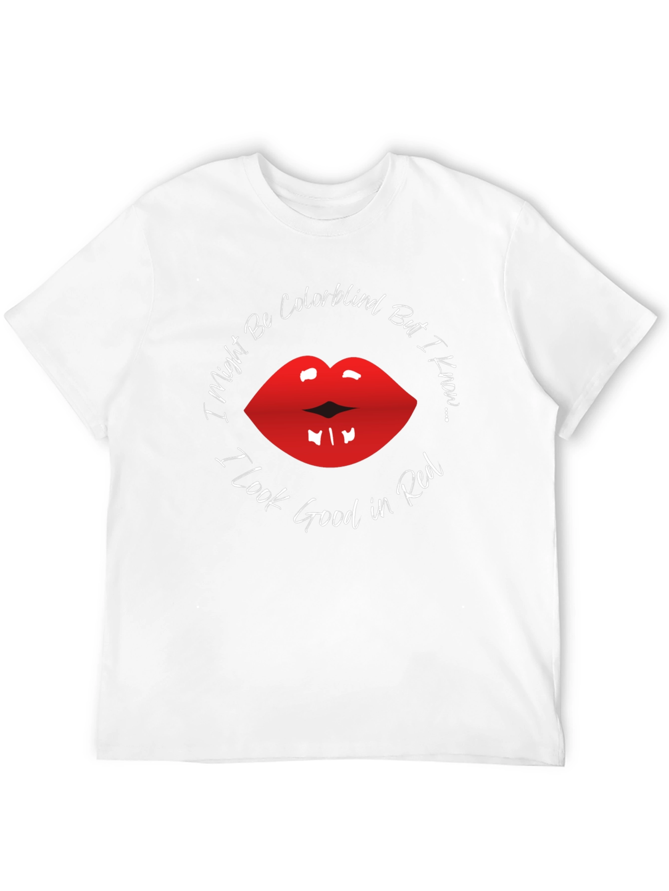 Red Lips Colorblind T-Shirt