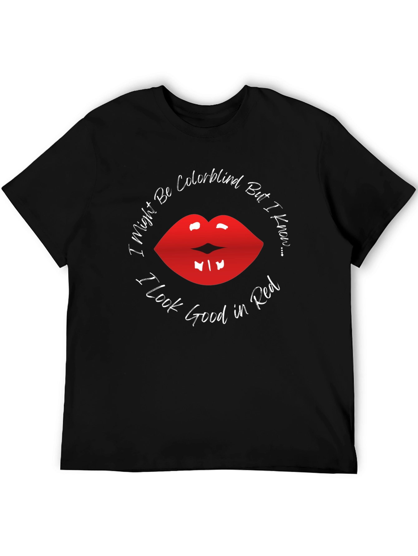 Red Lips Colorblind T-Shirt