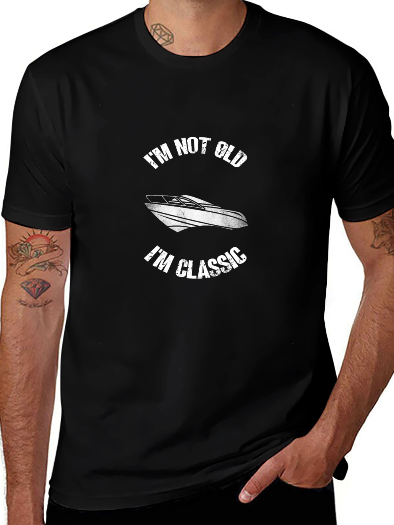 Im Not Old Im Classic Boat Graphic T-Shirt