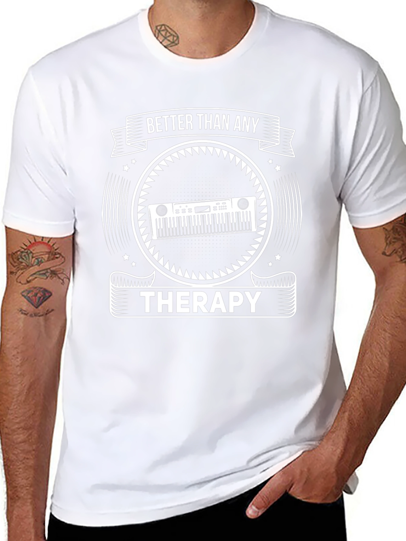 Better Than Any Therapy T-Shirt - Music Lover Gift