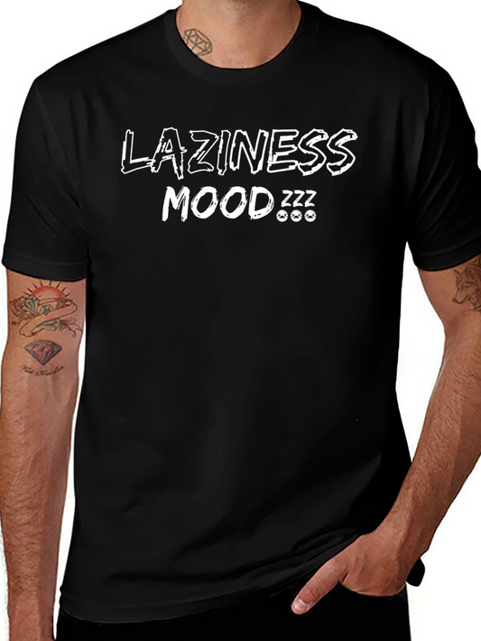 Laziness Mood Graphic T-Shirt - Relaxed Fit