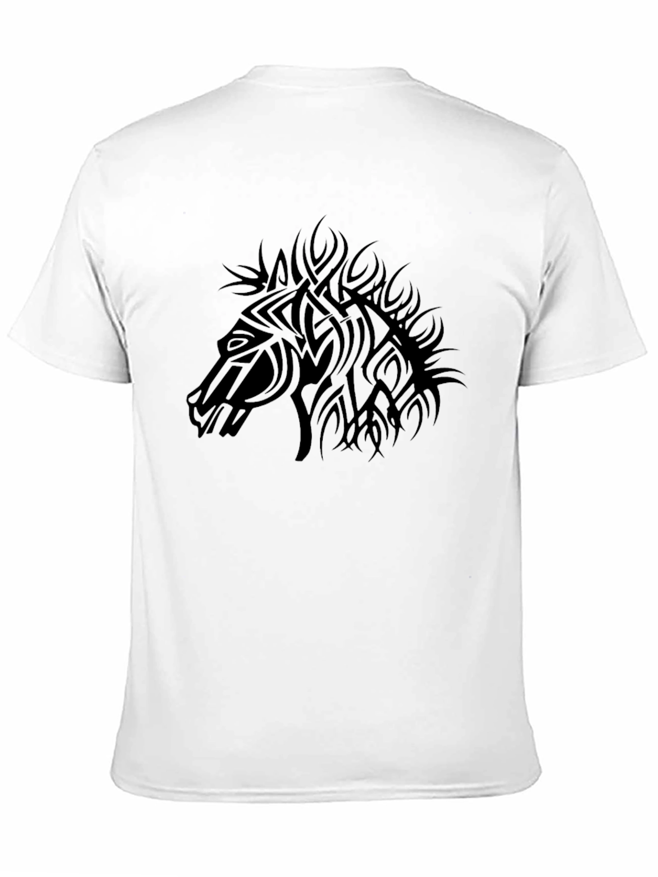 Mens Black Horse Graphic Tee