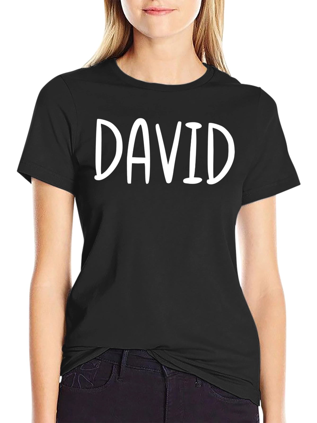 Personalized DAVID Black T-Shirt