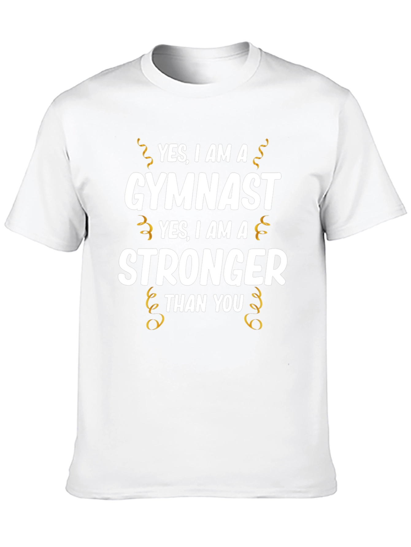 Gymnast Stronger Than You T-Shirt - Black Cotton Tee