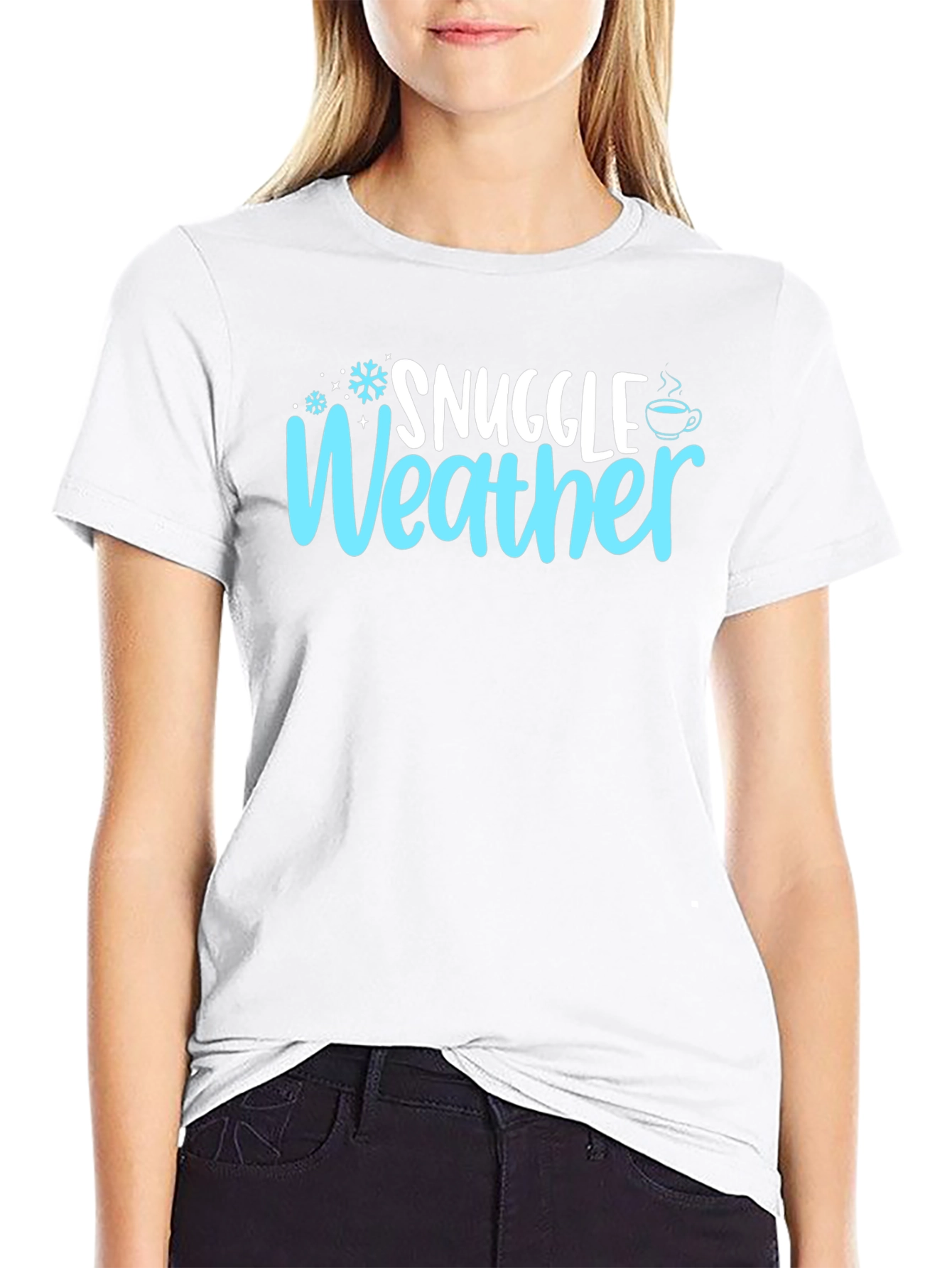 Snuggle Weather Graphic T-Shirt - Cozy Winter Tee