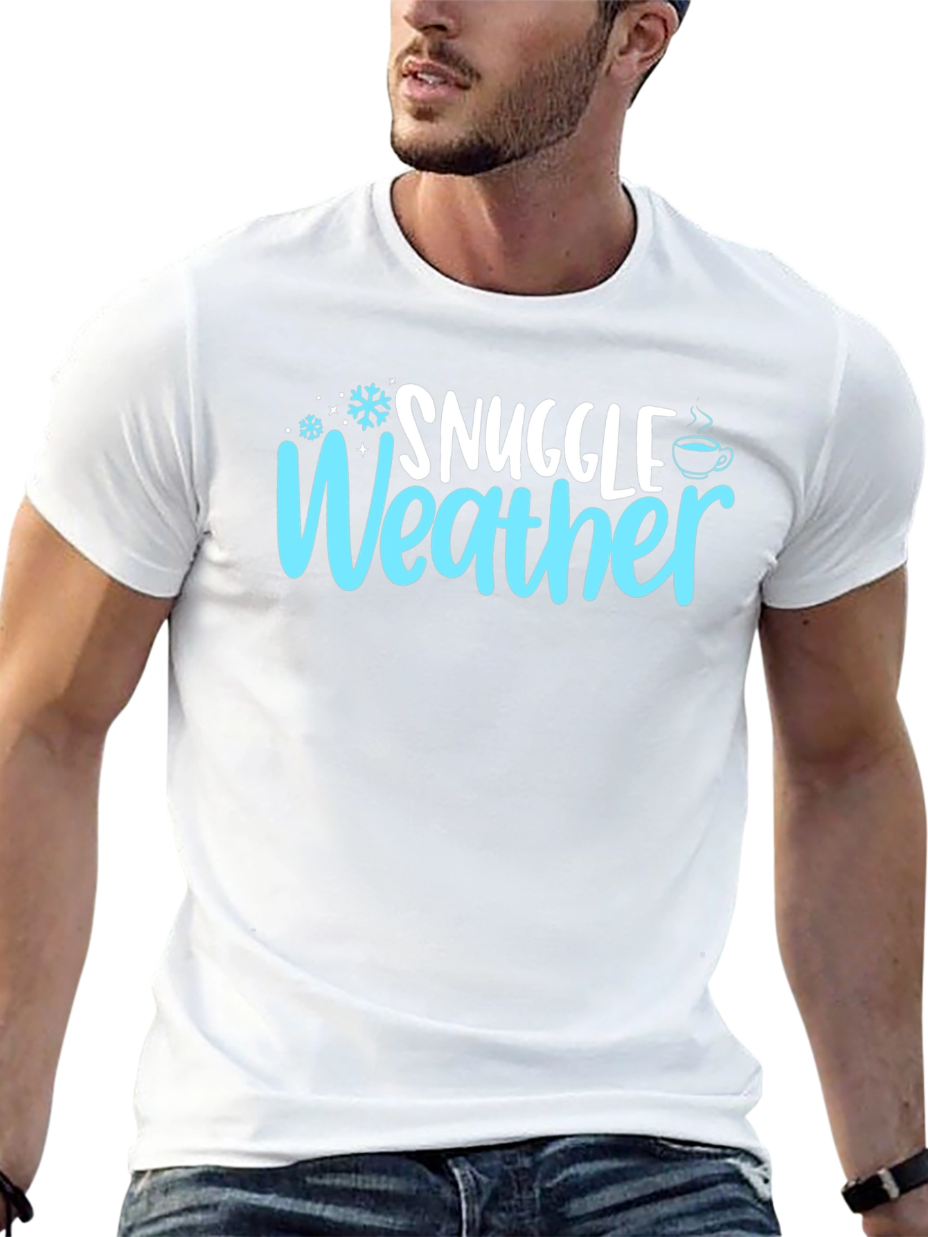 Snuggle Weather Graphic T-Shirt - Cozy Winter Tee