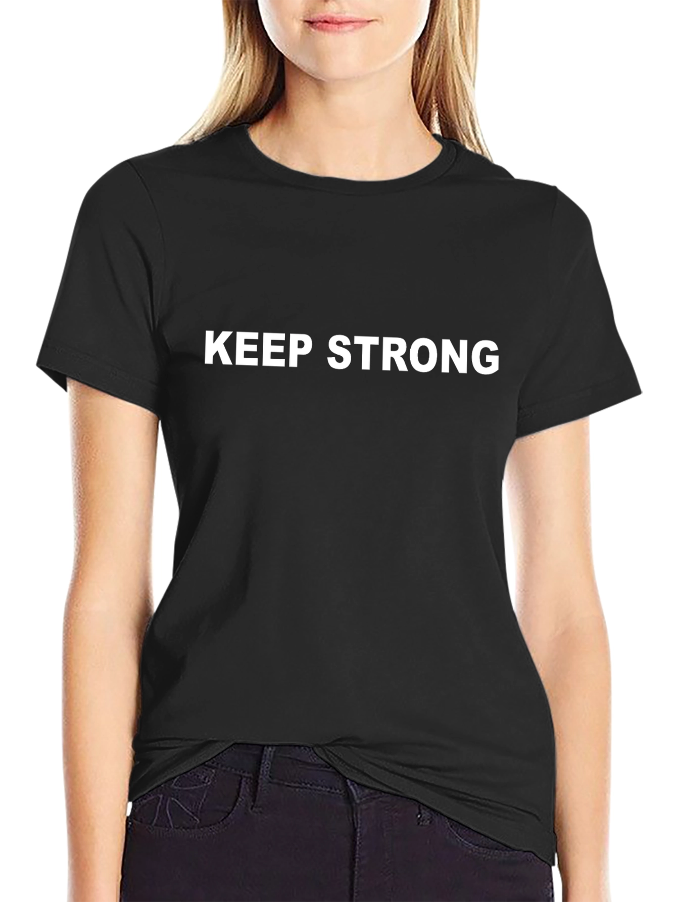 Keep Strong Graphic Tee - Motivational Shirt